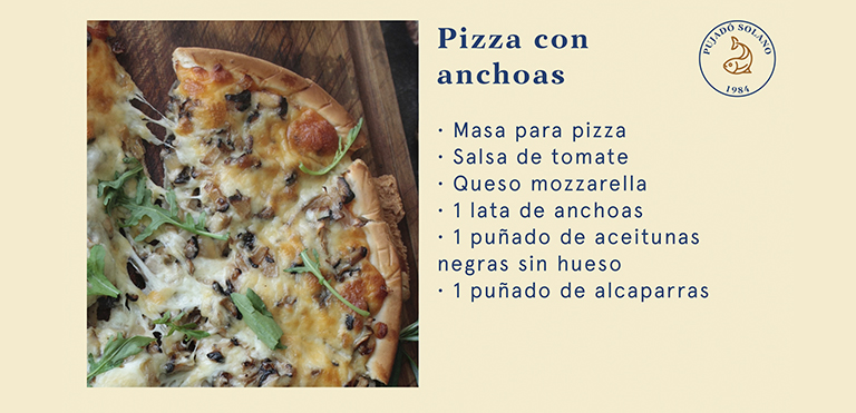 Pizza con anchoas