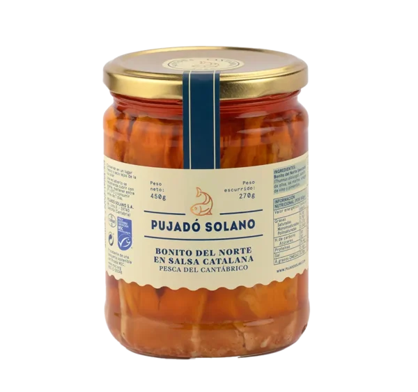 Bonito del Norte de Costera en Salsa Catalana Tarro de Cristal 450 g