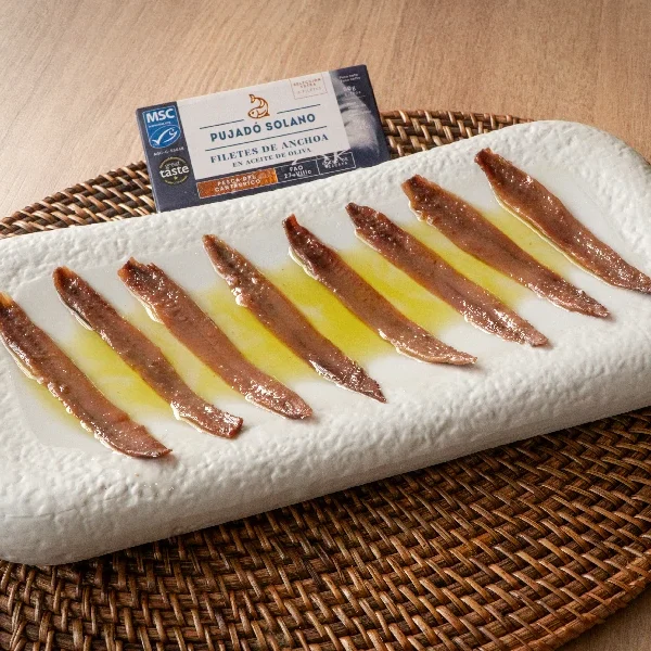 Lata 8 Filetes de Anchoas del Cantábrico «Selección Extra» (50 g)
