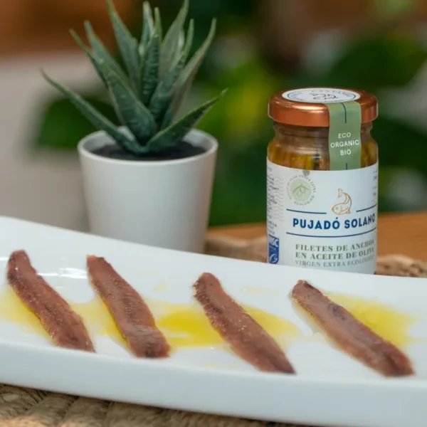 Tarro de Anchoas del Cantábrico en AOVE Ecológico (100 g)