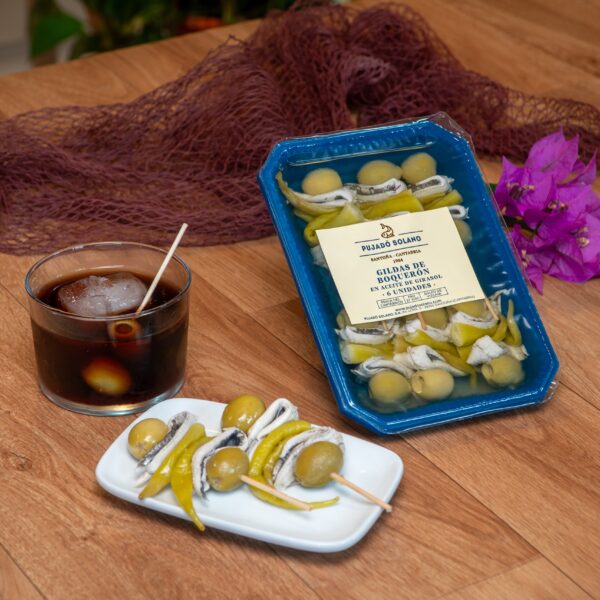 Tub of White Anchovy Gildas from the Cantabrian Sea (6 Pieces)